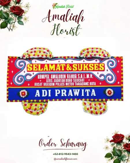 Papan Bunga Ucapan Selamat Cangkeh Nan Xx